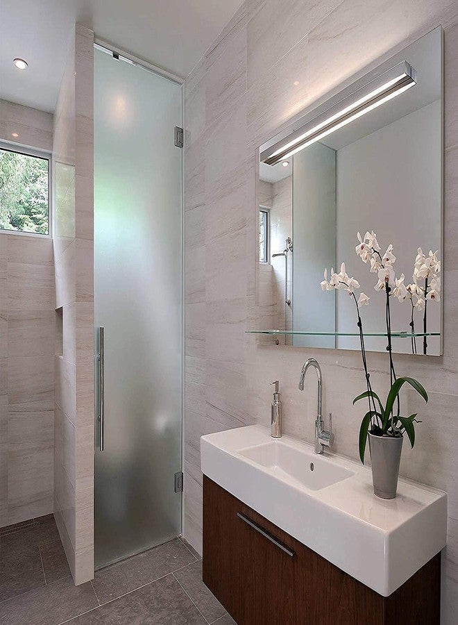 صن بيرد فيلم زجاجي لاصق ذاتي من الفينيل المصنفر من صن بيرد للخصوصية، مناسب لتقسيمات الزجاج المكتبية/الأبواب الزجاجية/الحمامات - (12 × 48 بوصة، لون مصنفر) - Image 4